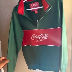 Coca-Cola Classic Green and Red Pullover Sweater